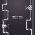 Abstract vertical background with flat designed pipeline