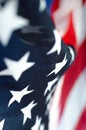 Abstract vertical photo of an American flag. Royalty Free Stock Photo