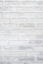 Abstract vertical white background of a brick wall.