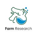 Abstract Veterinary Farm Animal Health Research Logo