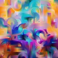 Abstract vibrant colors pattern background design