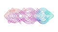 Abstract vibrant flowing line art, geometric and dynamic, vector design Generative AI Royalty Free Stock Photo