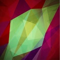 Abstract vibrant geometric triangles background