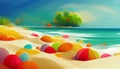 Abstrac Beach Ball Background