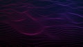 Abstract vibrant neon gradient wave background. Technology big data background. Motion of digital data flow. Big data wave. Royalty Free Stock Photo