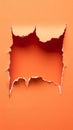 Abstract Orange Torn Paper Background with Copy Good Resolution Stock Photo Royalty Free Stock Photo