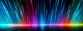 Abstract Vibrant Rays Spectrum, Vertical Neon Line banner Background