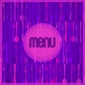 Abstract vibrant violet stylish restaurant or cafe menu Royalty Free Stock Photo