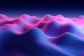 Abstract vibrant, wavy neon background with dynamic waves