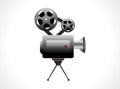 Abstract video camera icon Royalty Free Stock Photo