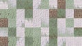 Abstract video of mosaic textures
