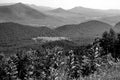 Abstract View of the Blue Ridge Mountains and Goose Creek Valley Royalty Free Stock Photo