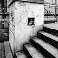 Abstract View Concrete Or Stone Steps Blackfriars Bridge