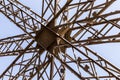 Abstract view of details of Eiffel Tower in Paris Royalty Free Stock Photo