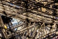 Abstract view of details of Eiffel Tower in Paris Royalty Free Stock Photo