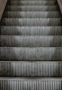 Abstract view on escalator staircase Royalty Free Stock Photo