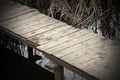 Abstract view of a footbridge