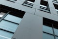 Abstract view of a modern building facade. Perspective of a office skyscraper