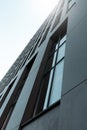 Abstract view of a modern building facade. Perspective of a office skyscraper