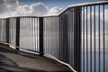 Boardwalk leading to Cape Tourville Lighthouse Royalty Free Stock Photo