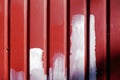 Abstract view of a red wall with white paint Royalty Free Stock Photo