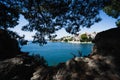 Abstract view of Skiathos harbour Royalty Free Stock Photo