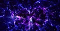 Abstract View from space on a galaxy with stars. blue wallpaper, the universe is filled with nebulae and galaxies Royalty Free Stock Photo