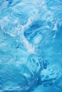 Abstract view of swirling blue water with light reflections