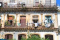 An abstract view of a terrace in old Havana Royalty Free Stock Photo