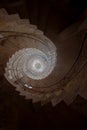 Medieval winding staircase copula, Verona, Italy