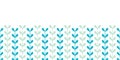Abstract vines leaves horizontal seamless pattern Royalty Free Stock Photo