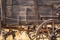 Abstract of Vintage Antique Wood Wagons and Wheels. Royalty Free Stock Photo