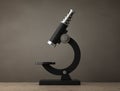 Abstract Vintage Laboratory Microscope. 3d Rendering Royalty Free Stock Photo