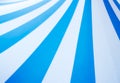 Abstract vintage pop art background design with thick blue and white stripes