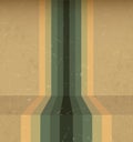 Abstract Vintage Rainbow Lines