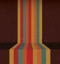 Abstract Vintage Rainbow Lines