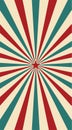 Abstract vintage sunlight of red yellow blue and green flowers background with a star in the center. Carnival circus style for Royalty Free Stock Photo