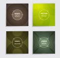 Abstract vinyl records music album covers set. Royalty Free Stock Photo