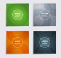 Abstract vinyl records music album covers set. Royalty Free Stock Photo