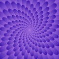 Abstract violet optical illusion, creative vector background
