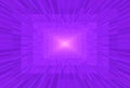 Abstract violet and pink gradient background. Rectangular blocks in perspective. Mosaic pattern Light at the end of the tunnel