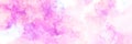 Abstract violet pink splashed background with white smear and gouache parts. Funky liquid shapes