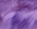 Abstract violet and purple bright watercolor background handmade