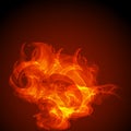 Abstract virtual fire background