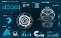 Abstract virtual graphic touch user interface