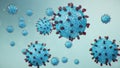 Abstract virus background. Pathogen affecting the respiratory tract. COVID-19 infection. Concept of pandemic, viral