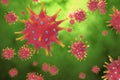 Abstract Virus Illustration Background