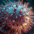 abstract virus, macro view