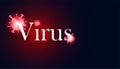 Abstract virus outbreak concept nationwide