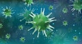 Abstract viruses. Infection flu. Danger that cause harm to a living organism. Pandemic virus. Disease. Deadly virus